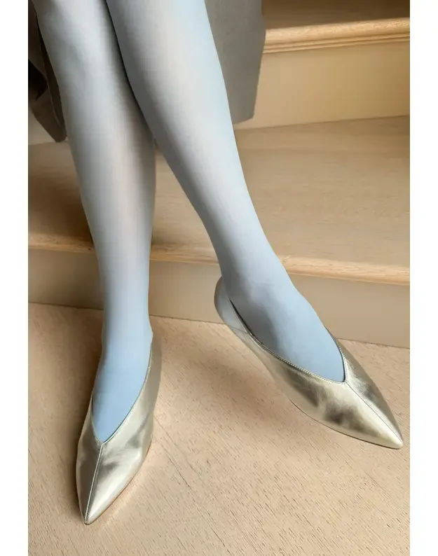Veneziana pėdkelnės Satin 40 den Azzurro 2