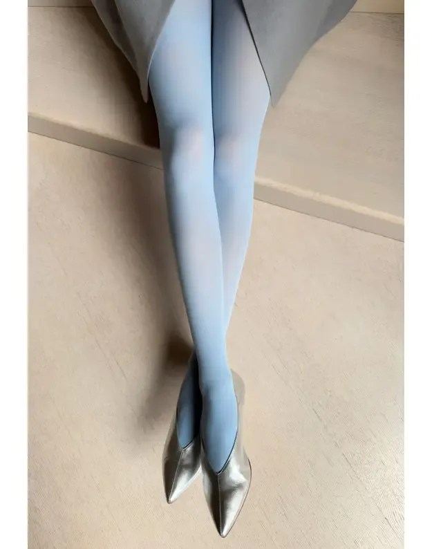 Veneziana pėdkelnės Satin 40 den Azzurro