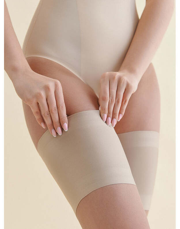 Gabriella šlaunų juostos ,, Satin Thigh Band'' Beige