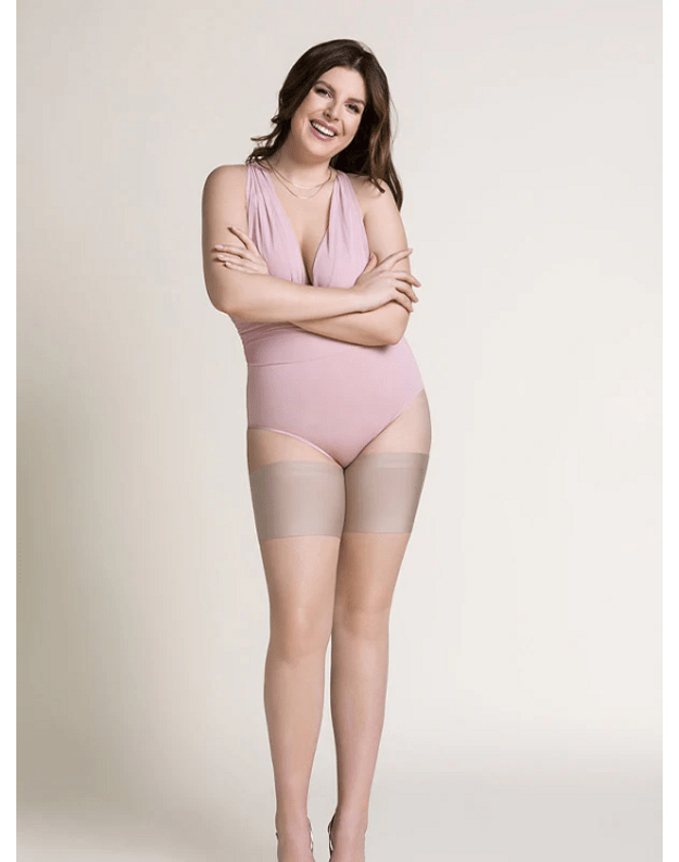 Gabriella šlaunų juostos ,, Satin Thigh Band'' Beige 2