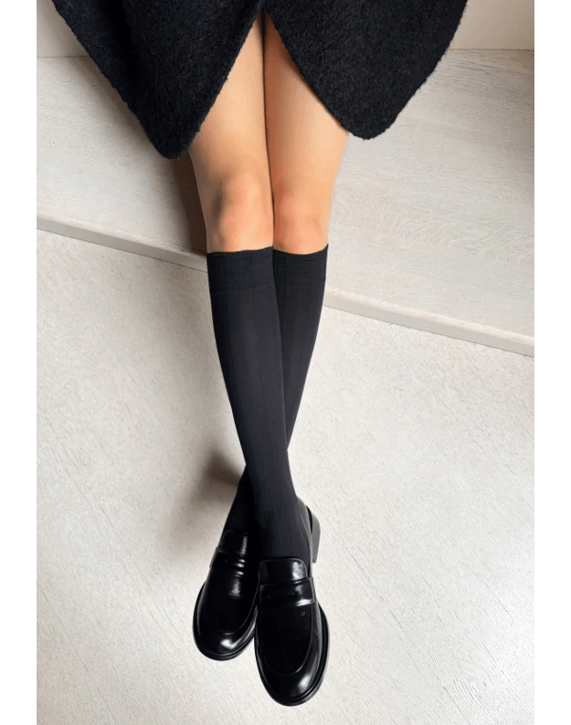 Veneziana puskojinės Laura juodos