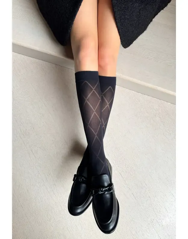 Veneziana puskojinės Caro Juodos