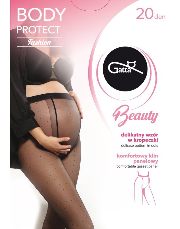 Gatta pėdkelnės nėščiosioms Body Protect 20 DEN su taškais