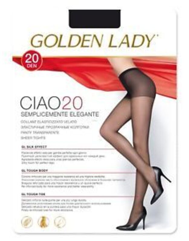 Golden Lady pėdkelnės Ciao 20 den