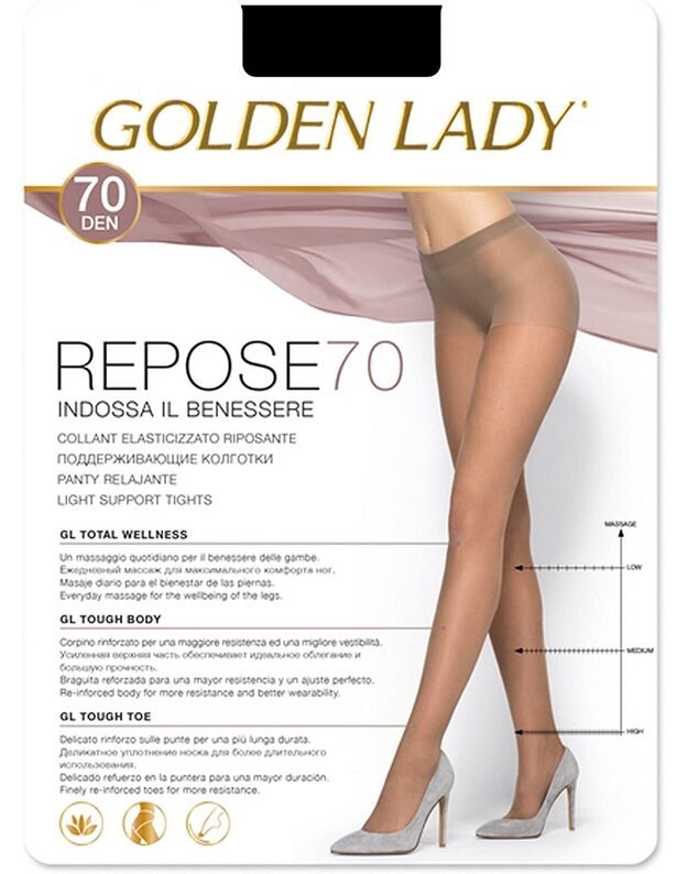 Golden Lady pėdkelnės Repose 70 den
